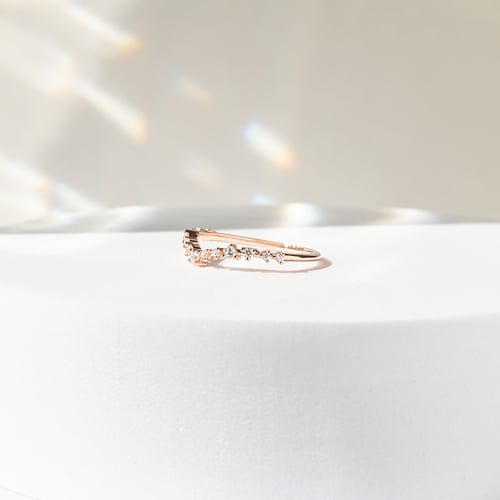 Vykrojený eternity prsten s diamanty Kenzie