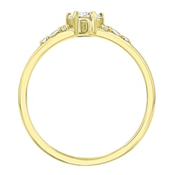 Zásnubní prsten s výběrem písmene a diamanty Diana