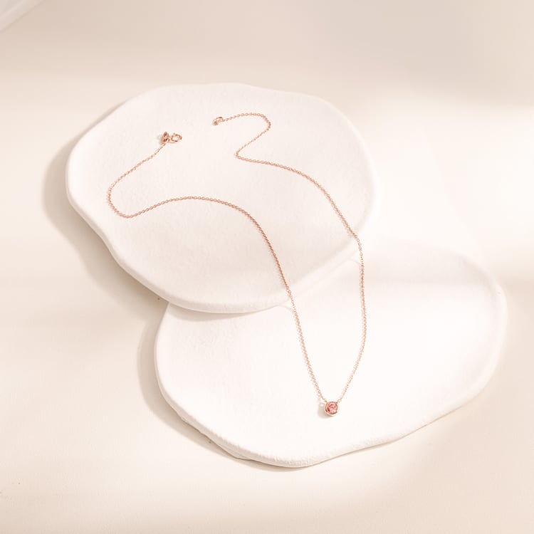 Bezel náhrdelník s IGI certifikovaným lab-grown růžovým diamantem Jonie 164816