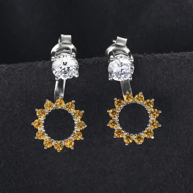 Náušnice ze stříbra 20569