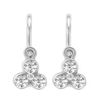 Zlaté dětské náušnice s diamanty Jasmine
