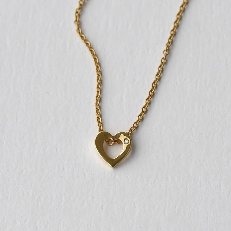 Přívěsek z pozlaceného stříbra s diamantem 72999