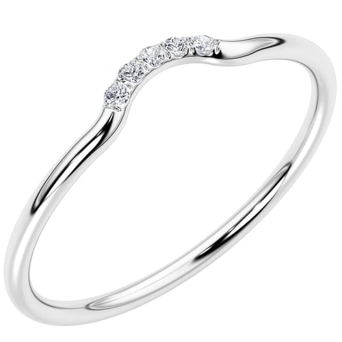Vykrojený prsten s lab-grown diamanty Cole