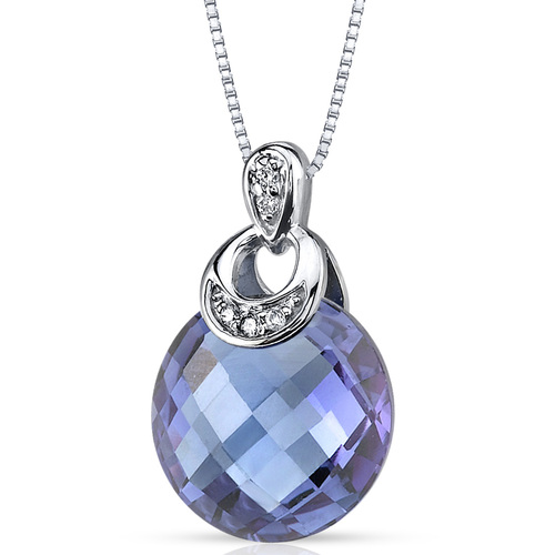 Zlatý náhrdelník s alexandritem a diamanty