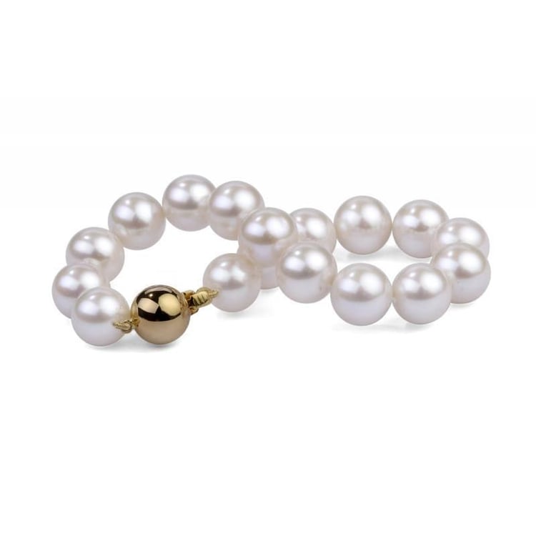 Zlatý perlový náramek