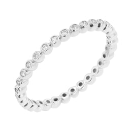 Minimalistický kuličkový prsten s diamanty Dante