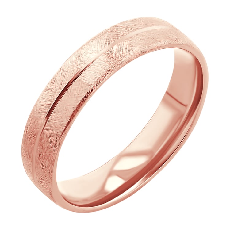 Škrábané snubní prsteny ze zlata Alesha 117519