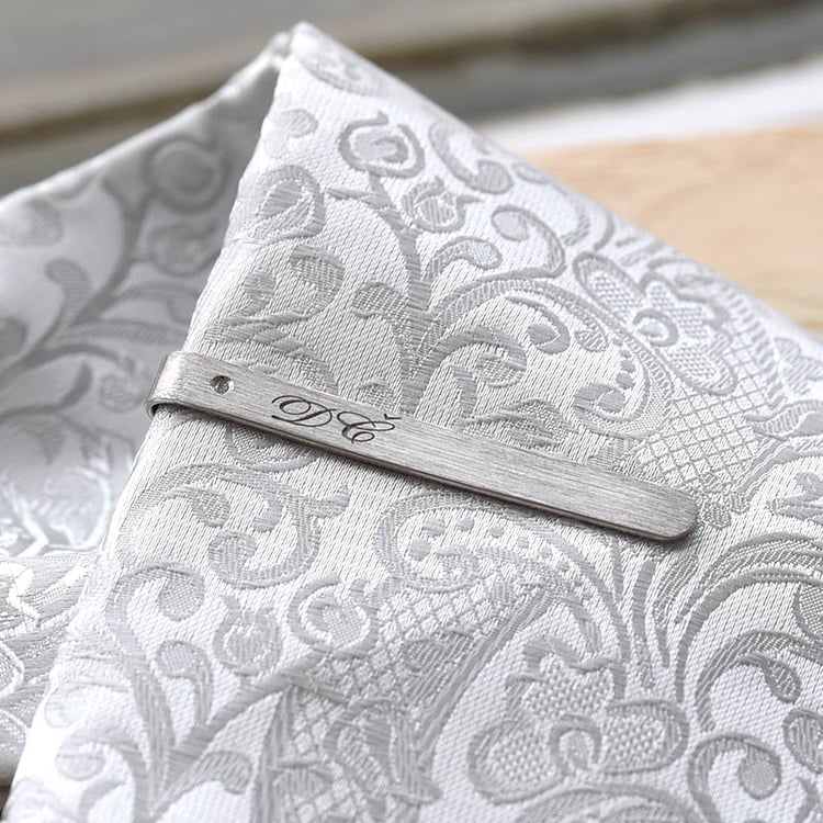 Stříbrná kravatová spona 78471