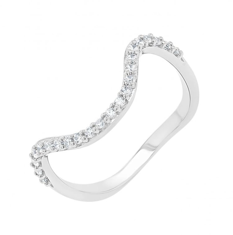 Atypický snubní prsten s diamanty