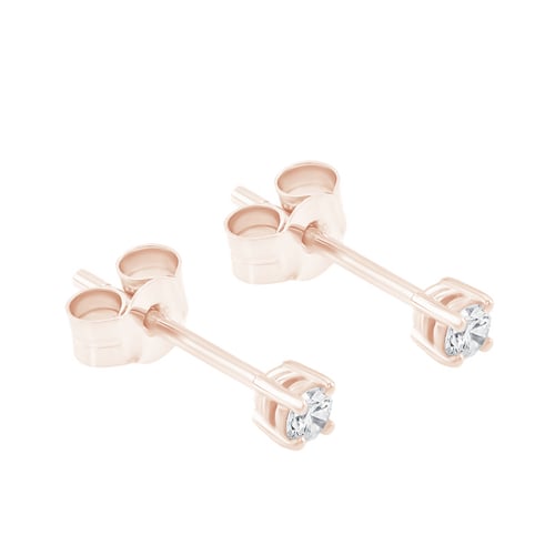 Napichovací náušnice s 0.12ct diamanty Atara