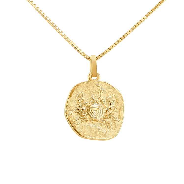 Zlatý přívěsek se symboly znamení zvěrokruhu 