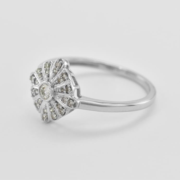 Květinový diamantový prsten 45144