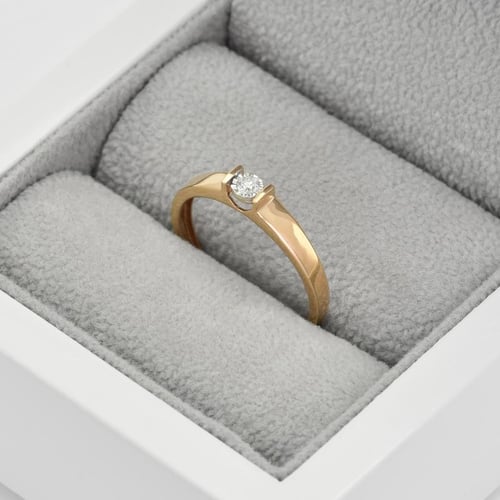 Elegantní zásnubní prsten s diamantem Segunda