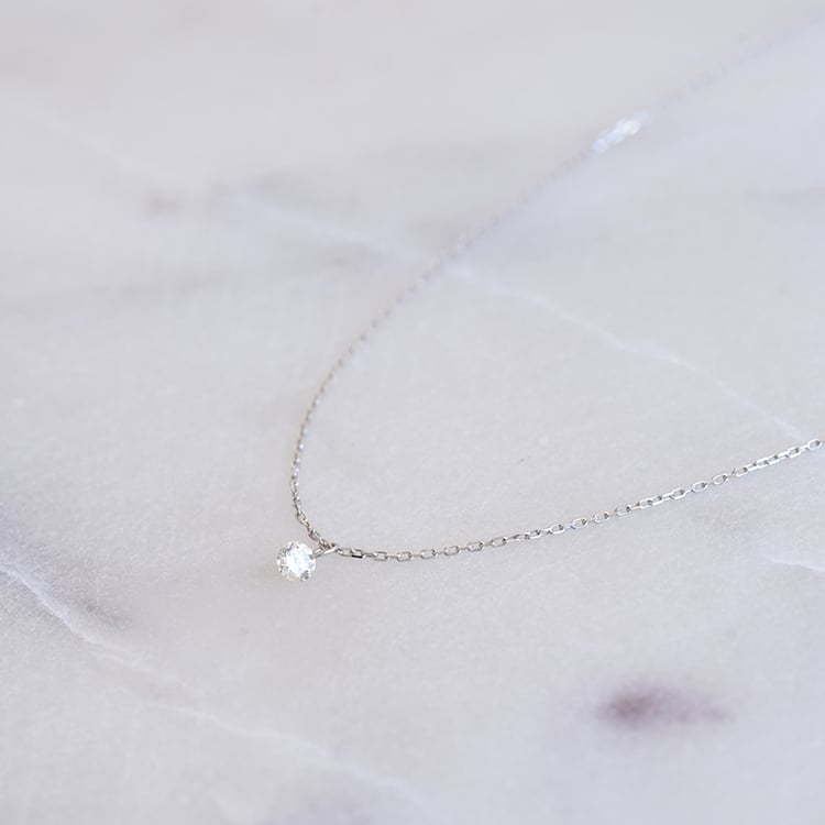 Minimalistický diamantový náhrdelník 87048