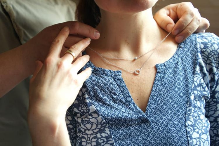 Dvojitý vrstvený náhrdelník 9531