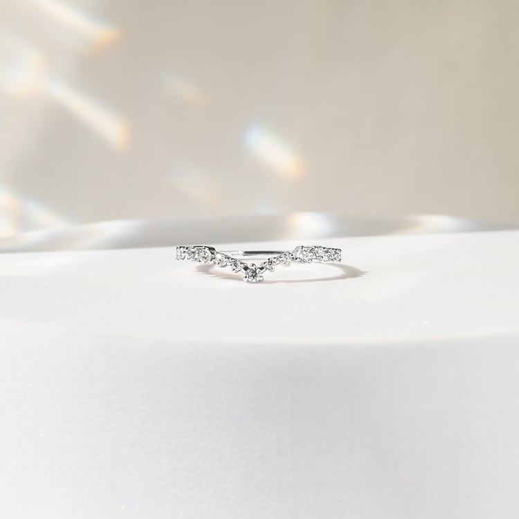 Vykrojený eternity prsten s diamanty Kenzie 141752