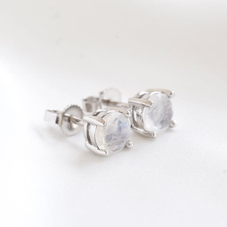 Minimalistické náušnice s měsíčními kameny 79981