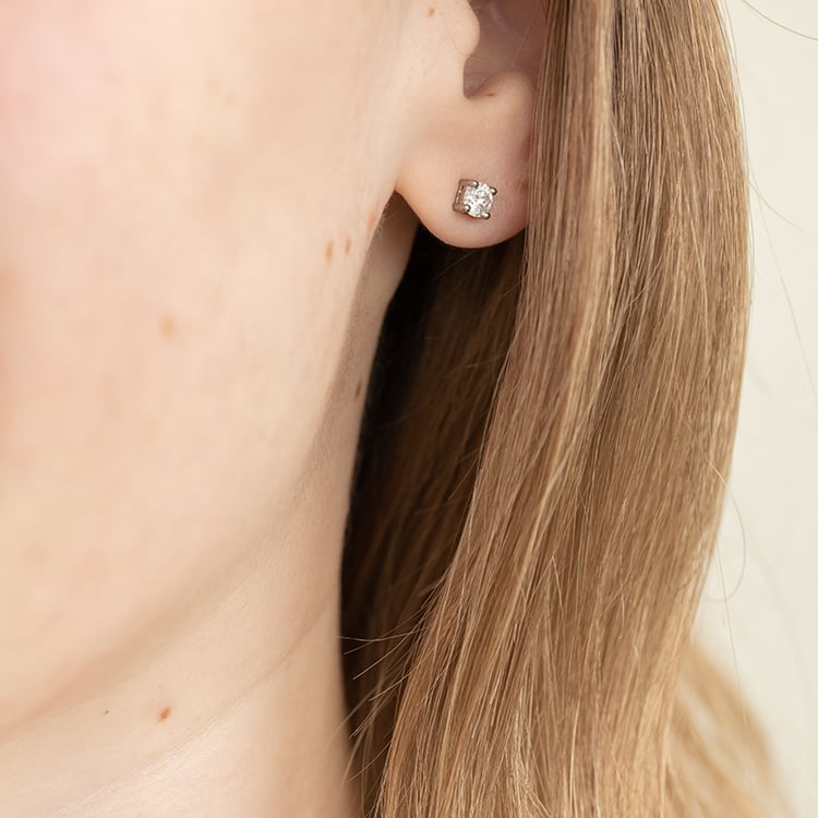 Náušnice s výběrem karátové váhy lab-grown diamantů Christi 119799