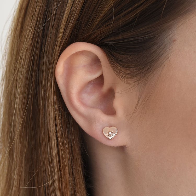 Diamantové náušnice z pozlaceného stříbra 81629