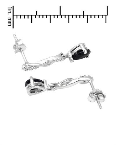 Safírové náušnice s diamanty 1588