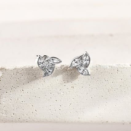 Zlaté náušnice se zirkony Marina