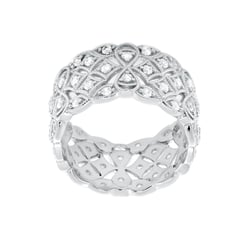 Moderní stříbrný prsten s lab-grown diamanty Bernt