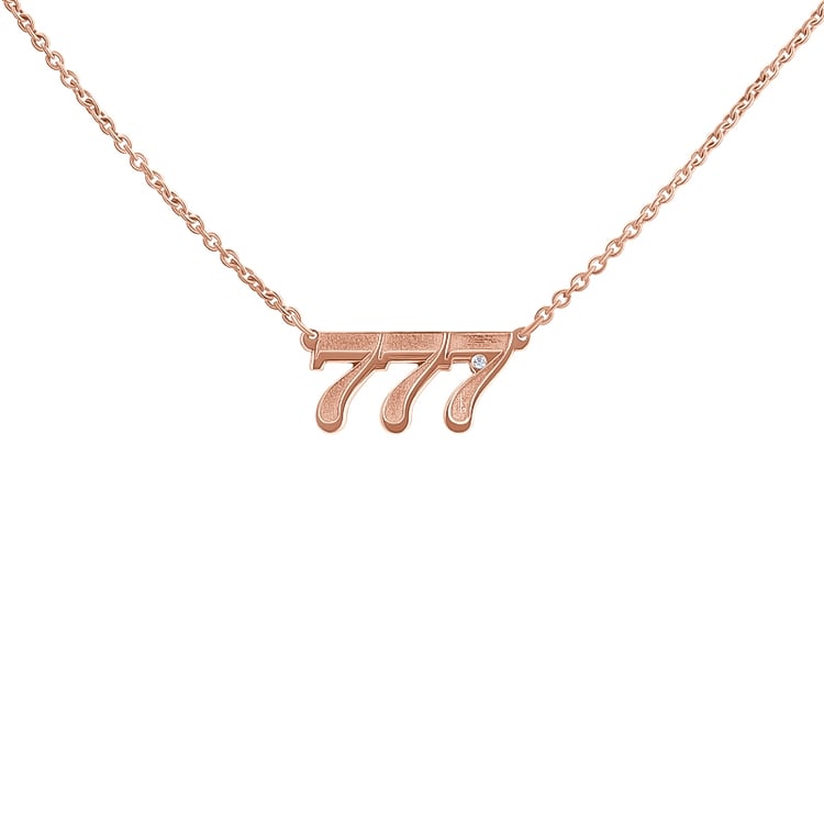 Náhrdelník s diamantem Andělská čísla