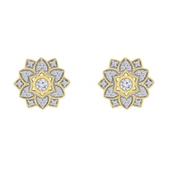 Diamantové náušnice ve tvaru květin Bethel