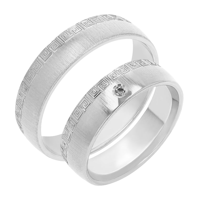 Snubní prsteny z bílého zlata 77882