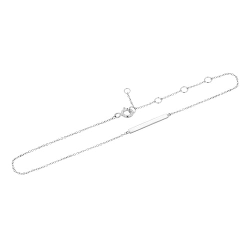 Stříbrný minimalistický náramek na nohu Josiah