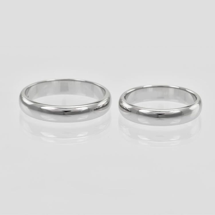 Pánský půlkulatý snubní prsten ze zlata Ebie 128321