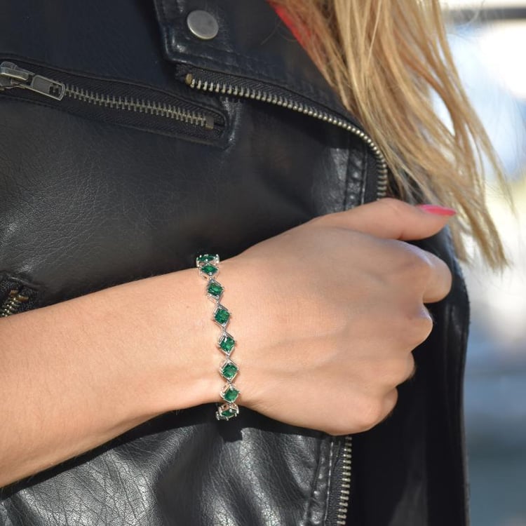 Smaragdový náramek 12092