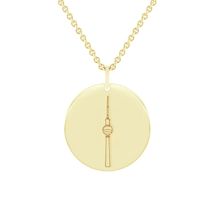 Personalizovaný stříbrný přívěsek Berlínská televizní věž