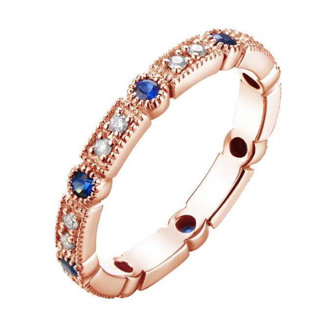 Prsten z růžového zlata 86485