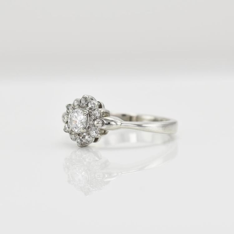 Zlatý diamantový prsten 12809