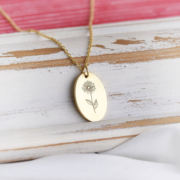 Přívěsek s květinou a gravírem dle vaší volby 96542