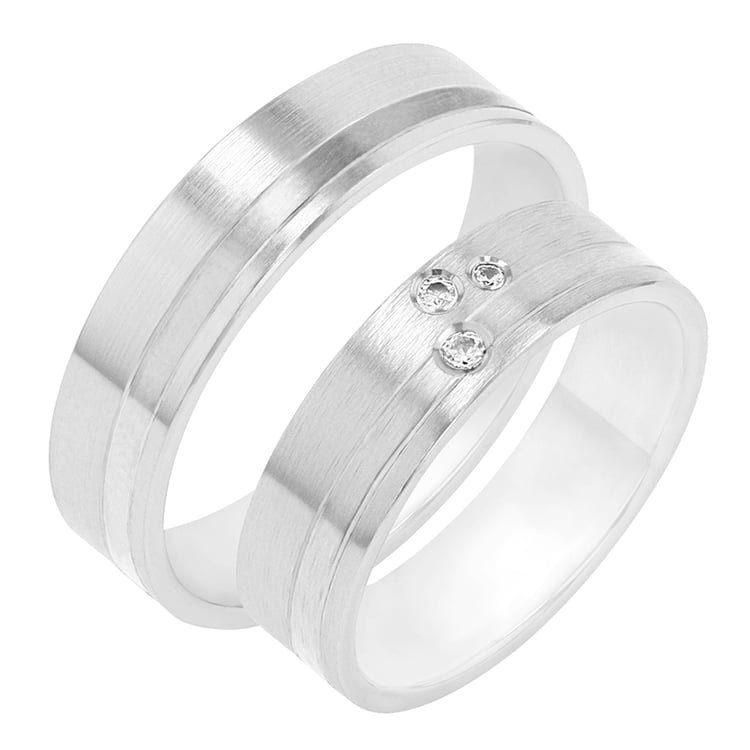 Snubní prsteny z bílého zlata 78840