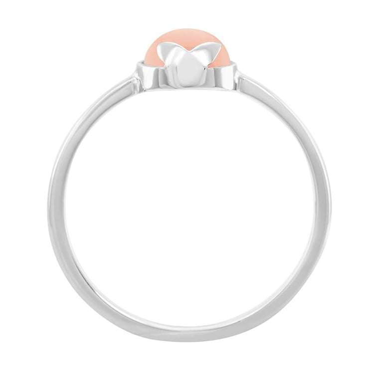 Prsten s cabochon korálem 44509