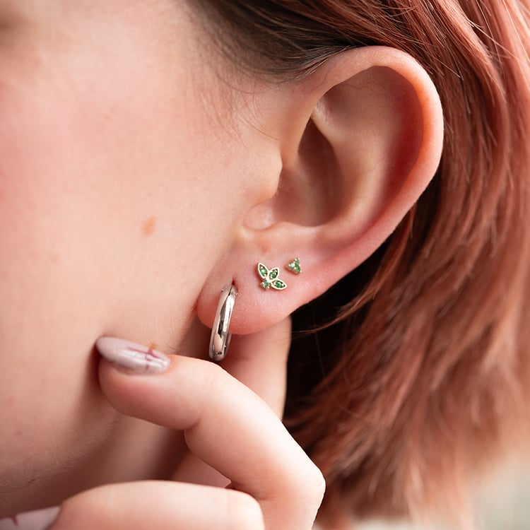 Zlaté kruhové náušnice Dorian 138493