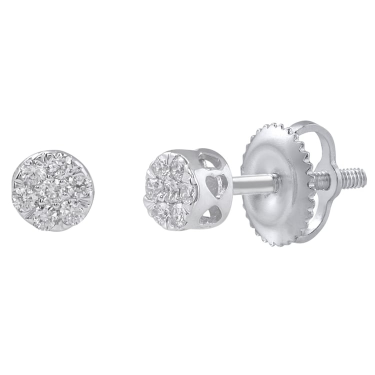 Zlaté diamantové náušnice Laurys