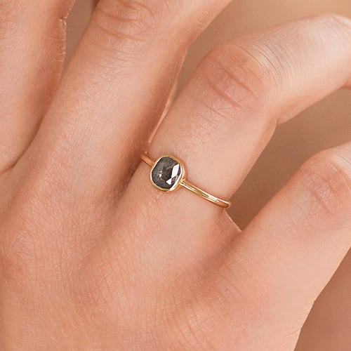Prsten s emerald salt and pepper diamantem Christy