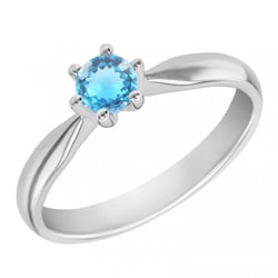 Zásnubní prsten se švýcarským topazem Iravan