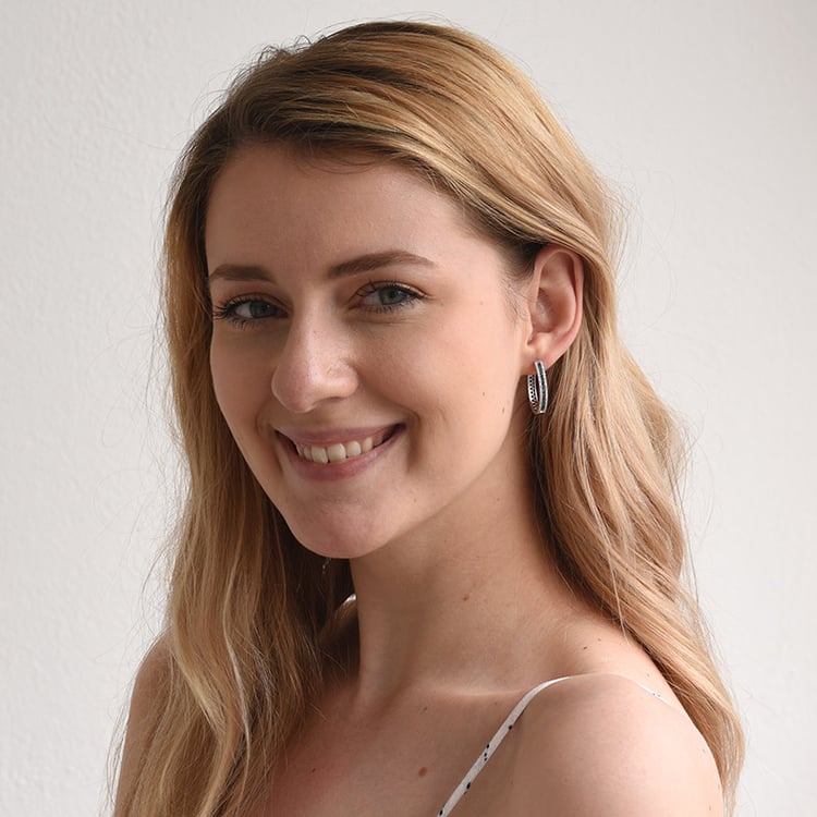 Zlaté diamantové náušnice 69121