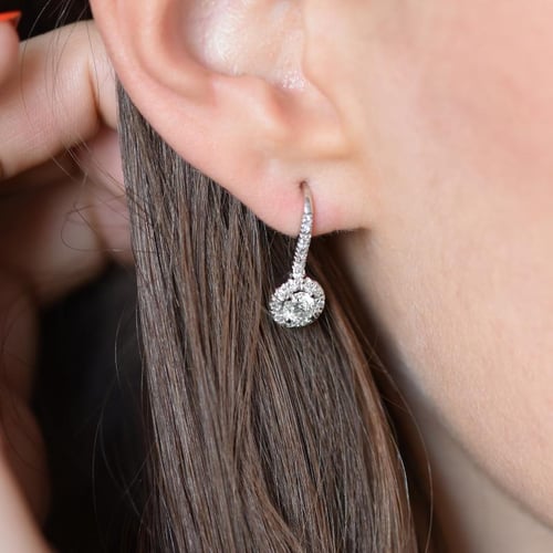 Luxusní náušnice s GIA certifikovanými diamanty Rochi