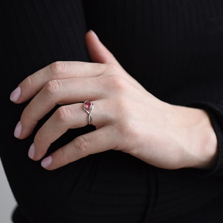 Turmalínový proplétaný prsten 92380