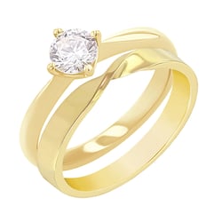 Set prstenů s možností výběru diamantu Modeste