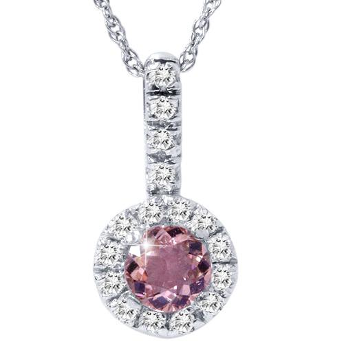 Zlatý náhrdelník s turmalínem a diamanty