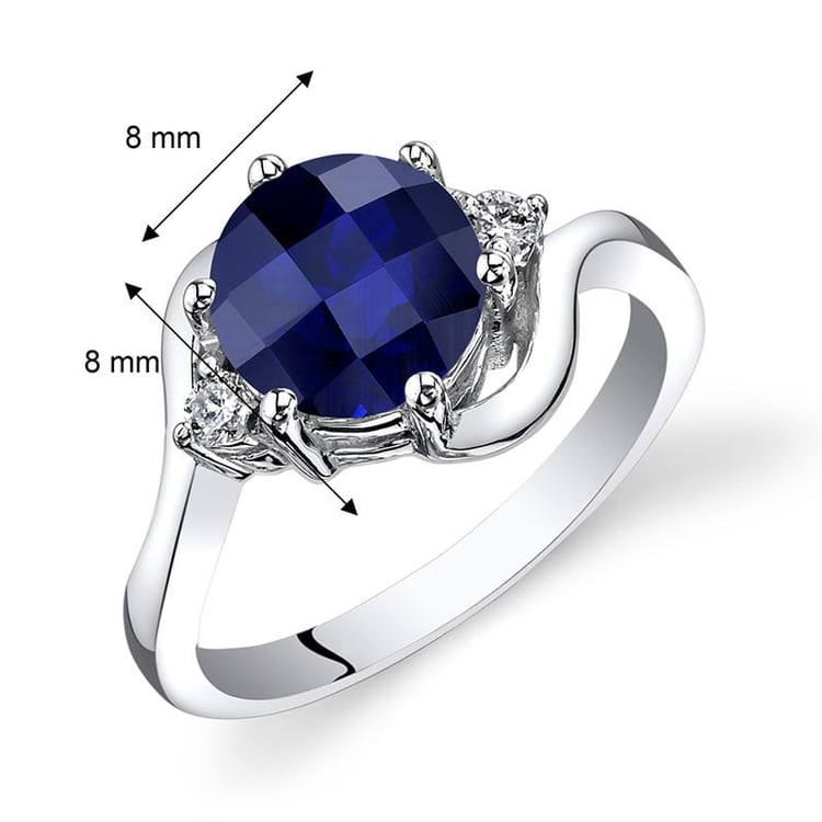 Zlatý prsten se safírem a diamanty 28075