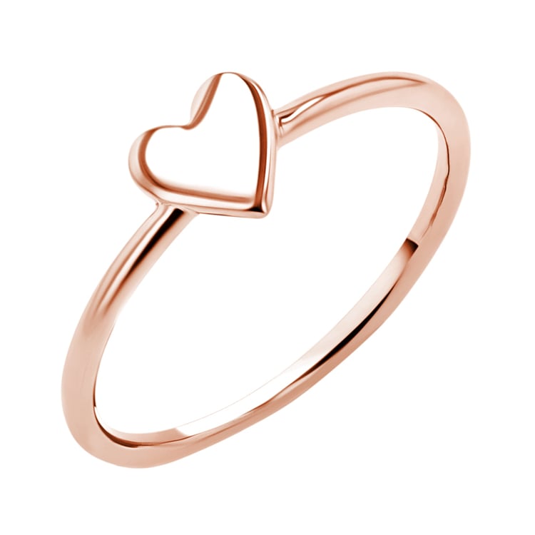 Zlatý prsten minimal se srdíčkem Ottilie