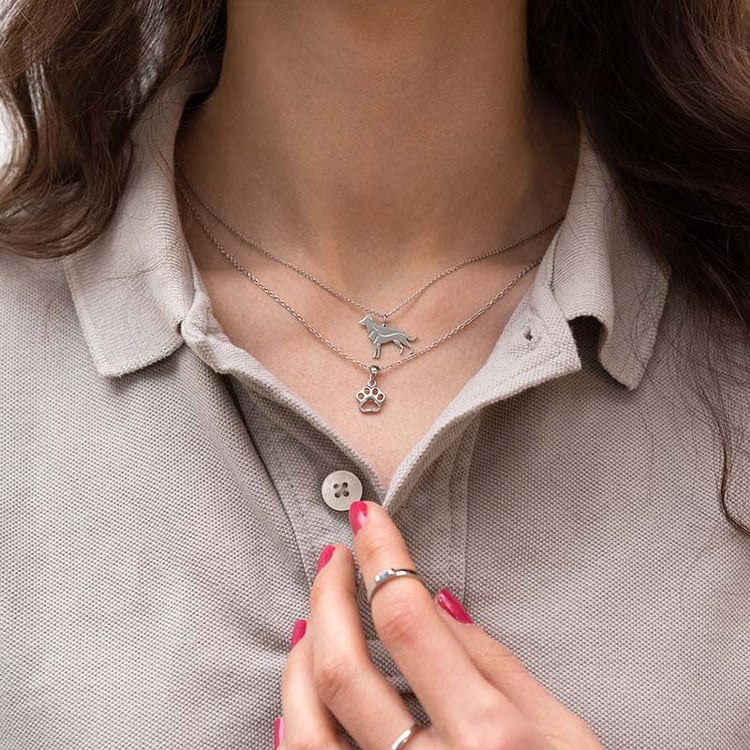 Stříbrný přívěsek s psí tlapkou Louiss 98194